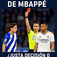 Expulsión de Mbappé vs Alavés 2025